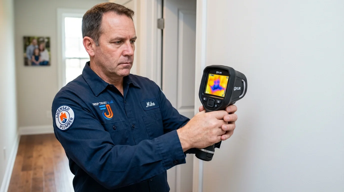 Thermal imaging leak detection by Johns Plumbing LLC in Holton